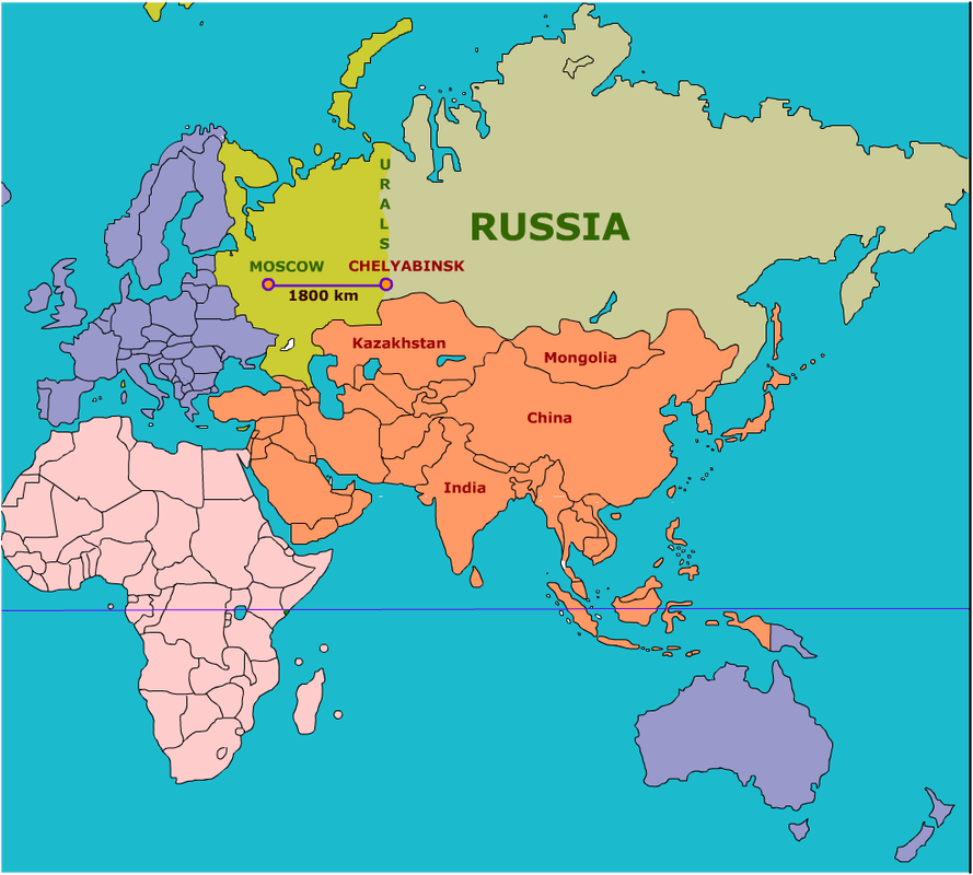 Image result for chelyabinsk map
